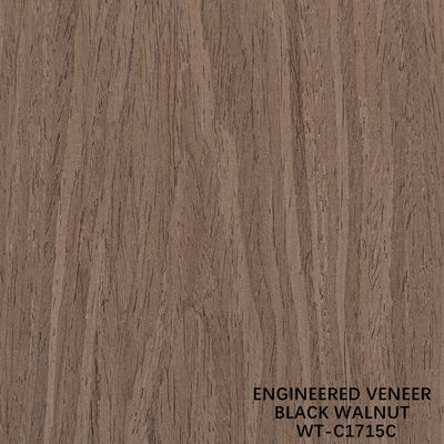 Mẫu gỗ tự nhiên veneer Crown Cut Walnut kích thước tiêu chuẩn 2500 * 640 cho bảng trang trí nội thất