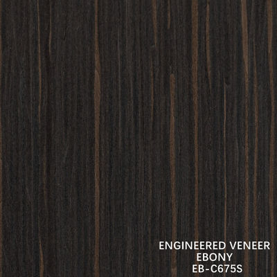 Đường thẳng màu Ebony Thiết kế gỗ veneer cho fancy gỗ dán 640-1220mm Width Splicing