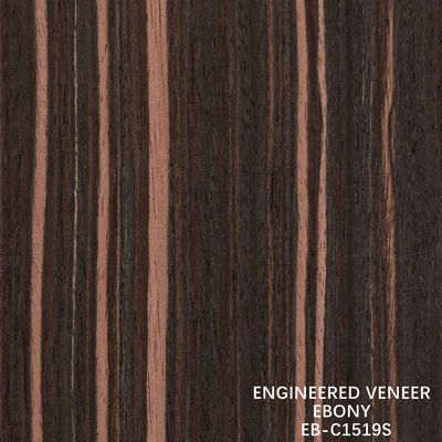 Sản phẩm gỗ Ebony nhân tạo Veneer hạt dọc Màu đỏ 2200-3100mm Chiều dài Cho trang trí khách sạn