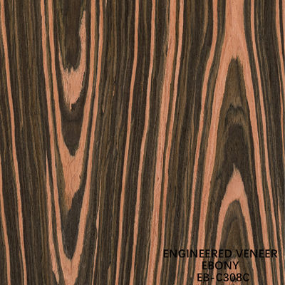 Sản phẩm tái tạo gỗ Veneer Crown Cut Ebony 0.15-0.60mm Độ dày cho nội thất xe hơi