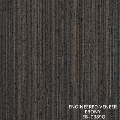 Brown kỹ thuật gỗ veneer Quarter cắt Ebony veneer Fineline cho cửa và mặt tủ