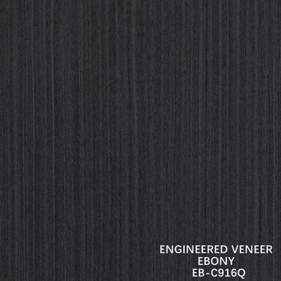 Brown kỹ thuật gỗ veneer Quarter cắt Ebony veneer Fineline cho cửa và mặt tủ