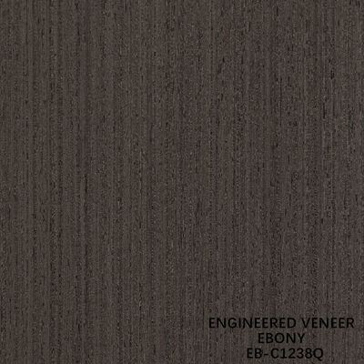 Brown kỹ thuật gỗ veneer Quarter cắt Ebony veneer Fineline cho cửa và mặt tủ