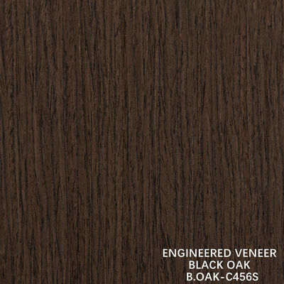 Thiết kế gỗ fancy Veneer Oak đen thẳng hạt cắt cắt splicing 1220mm
