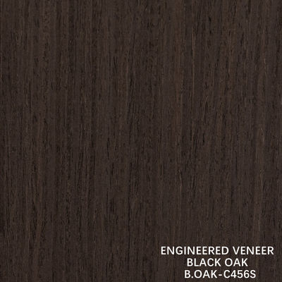 Thiết kế gỗ fancy Veneer Oak đen thẳng hạt cắt cắt splicing 1220mm