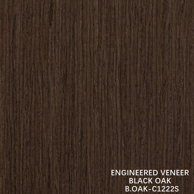 Thiết kế gỗ fancy Veneer Oak đen thẳng hạt cắt cắt splicing 1220mm
