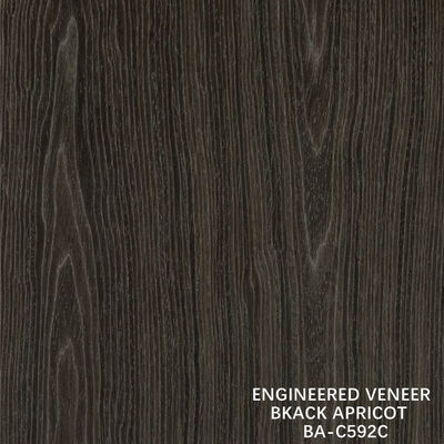 Top A Thiết kế gỗ veneer rửa đen dưa chuột vương miện hạt màu tối cho trang trí phòng khách sạn