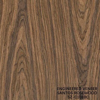 Laminated Santos Rosewood Wood Veneer Crown Thickness Can Be Customized 0.15-1.8mm Đối với Đối với mặt tủ
