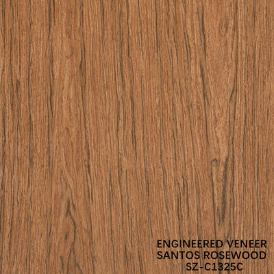 Laminated Santos Rosewood Wood Veneer Crown Thickness Can Be Customized 0.15-1.8mm Đối với Đối với mặt tủ