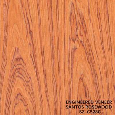 Fancy Wood Veneer Santos Rosewood Man-Made Veneer Sheet 2050-3200mm Cho nhạc cụ Trung Quốc Factory