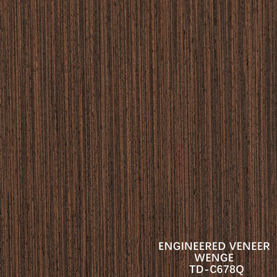 Thiết kế gỗ veneer slice cắt Wenge Quarter Grain Giá tốt cho trang trí khách sạn 3200mm