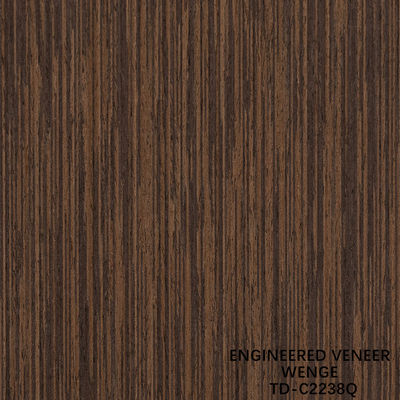 Thiết kế gỗ veneer slice cắt Wenge Quarter Grain Giá tốt cho trang trí khách sạn 3200mm
