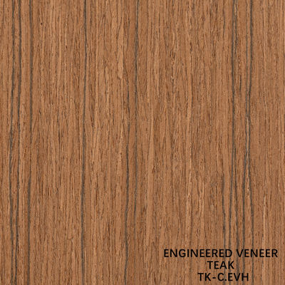 Fancy Recomposed Teak Wood Veneer Độ dài 2200mm Tùy chỉnh cho nội thất xe Yacat