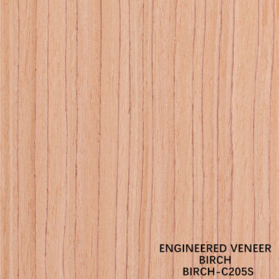 Thiết kế gỗ Birch Veneer 205S/205C lớp A cho tiêu chuẩn xuất khẩu nội thất cho cửa và mặt tủ