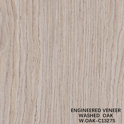 Lớp veneer gỗ sồi được rửa bằng người làm 0.15-0.55 mm Độ dày tùy chỉnh cho khách sạn và trang trí nhà Trung Quốc làm
