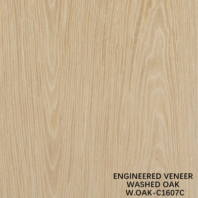 Lớp veneer gỗ sồi được rửa bằng người làm 0.15-0.55 mm Độ dày tùy chỉnh cho khách sạn và trang trí nhà Trung Quốc làm