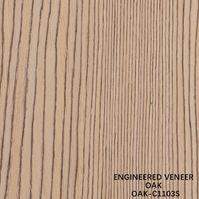 American Oak kỹ thuật gỗ veneer Quarter slice cắt 0,5mm Độ dày cho cửa và mặt tủ