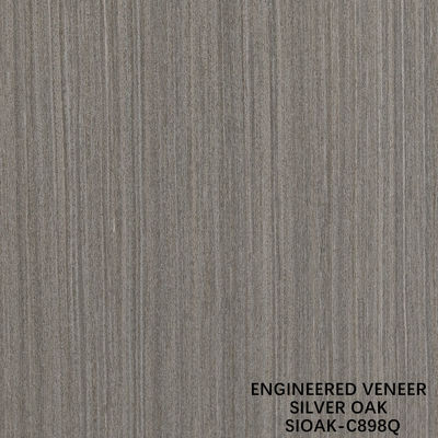 Slice cắt tái tạo bạc Oak gỗ veneer chiều dài 2500-3100mm có thể được tùy chỉnh cho tường phủ