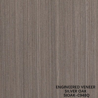 Slice cắt tái tạo bạc Oak gỗ veneer chiều dài 2500-3100mm có thể được tùy chỉnh cho tường phủ