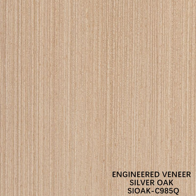 Slice cắt tái tạo bạc Oak gỗ veneer chiều dài 2500-3100mm có thể được tùy chỉnh cho tường phủ