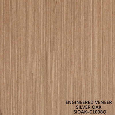 Thiết kế gỗ Veneer Quarter Cut Of Silver Oak Bảng Độ dày 0,4mm For For Cabinet Face