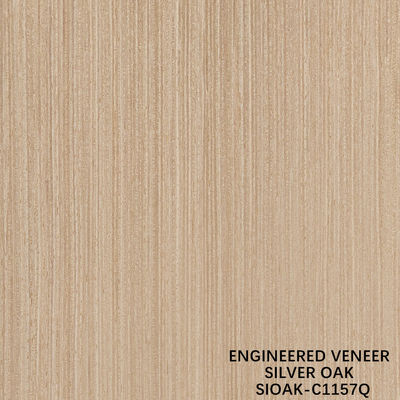 Thiết kế gỗ Veneer Quarter Cut Of Silver Oak Bảng Độ dày 0,4mm For For Cabinet Face