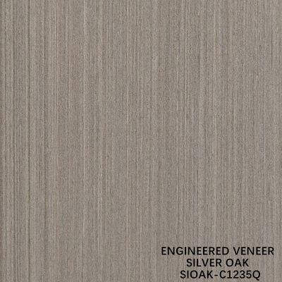 Thiết kế gỗ Veneer Quarter Cut Of Silver Oak Bảng Độ dày 0,4mm For For Cabinet Face