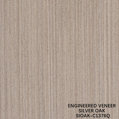 Thiết kế gỗ Veneer Quarter Cut Of Silver Oak Bảng Độ dày 0,4mm For For Cabinet Face