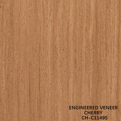 Cherry Wood Veneer Fancy Panels hạt thẳng 0.18-0.6mm Độ dày tùy chỉnh cho trang trí khách sạn