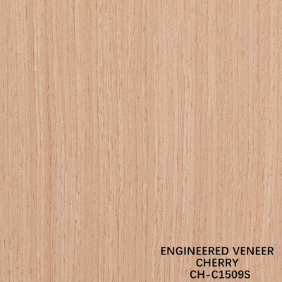 Cherry Wood Veneer Fancy Panels hạt thẳng 0.18-0.6mm Độ dày tùy chỉnh cho trang trí khách sạn