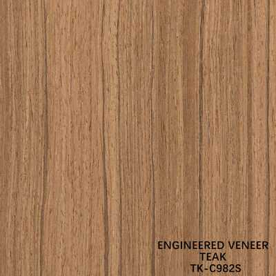 Recon Wood Veneer Of Teak Slice Cut Technics With Straight Grain For For Door Face Lớn kích thước 2850mm