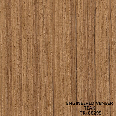 Recon Wood Veneer Of Teak Slice Cut Technics With Straight Grain For For Door Face Lớn kích thước 2850mm