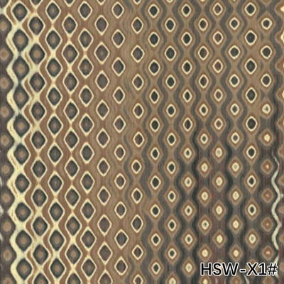 cao cấp tái tạo gỗ veneer rỗng hình vuông gỗ HSW-X1# không đều kết cấu 3100mm cho nhà máy trang trí khách sạn
