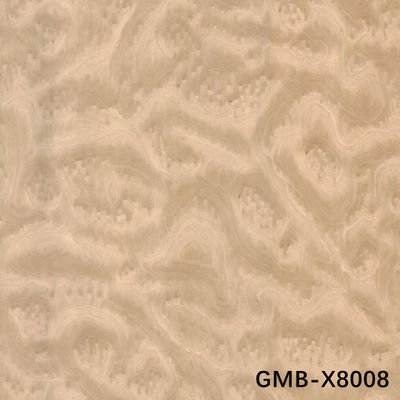 Nhân tạo gỗ veneer vàng Maple Burl 640-1280mm G.MB-X8008 Lòng lưng lông cho nội thất xe hơi
