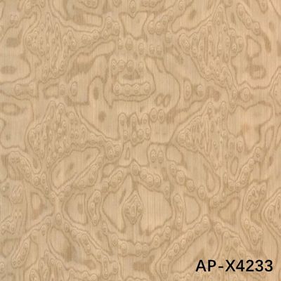 Mô phỏng gỗ veneer Sapele Pommele 0.45mm Độ dày cho nhạc cụ Nội thất xe