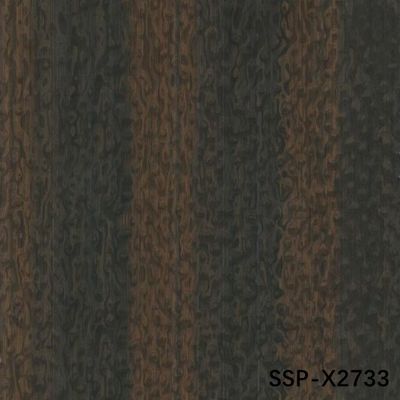 Mô phỏng gỗ veneer Sapele Pommele 0.45mm Độ dày cho nhạc cụ Nội thất xe