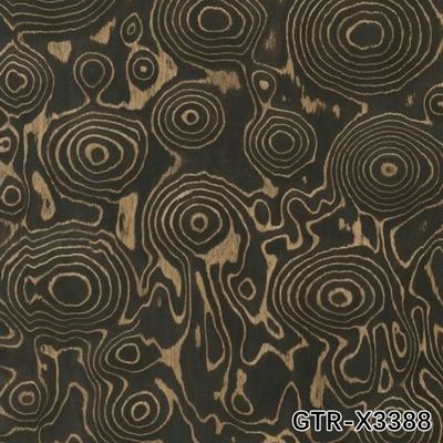 Gỗ Veneer Tái Tạo 2500*640mm Cắt Lát Vân Gỗ Burl Dùng Cho Cửa Nội Thất Có Thể Sao Chép Mẫu Của Khách Hàng X2043/X2082/X2833/X8008/X3388