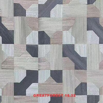 Veneer Gỗ Parquet Nghệ Thuật 2500*640mm Thủ Công Hình Dạng Cố Định Ghép Nối Nghệ Thuật Tùy Chỉnh Cho Giấy Dán Tường