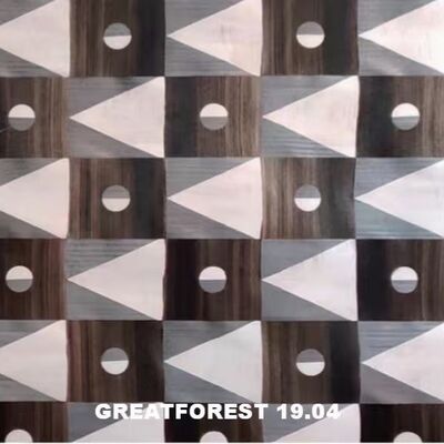 Veneer Gỗ Parquet Nghệ Thuật 2500*640mm Thủ Công Hình Dạng Cố Định Ghép Nối Nghệ Thuật Tùy Chỉnh Cho Giấy Dán Tường