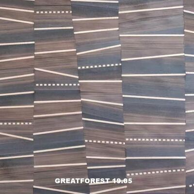 Veneer Gỗ Parquet Nghệ Thuật 2500*640mm Thủ Công Hình Dạng Cố Định Ghép Nối Nghệ Thuật Tùy Chỉnh Cho Giấy Dán Tường