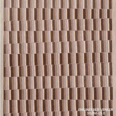 3D Recon Wood Veneer 3DZM-L5.0 Cho Cabinet Face Interior Wall Wood Veneer 0.5mm Kích thước và kết cấu tùy chỉnh