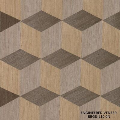 Factory Supply 0.5mm Thickness Engineered Wood Veneer BBGS-L10.0N For Hotel Decoration