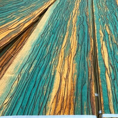 Eco Plant nhuộm gỗ tự nhiên veneer, sinh động màu sắc Iridescent gỗ veneer, bền vững trang trí veneer cho nội thất trang trí dự án 0.5mm