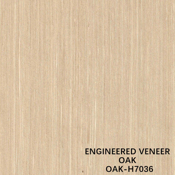 Fancy Recomposed White Oak Veneer H7036 Slice Cut For Door And Windows ISO