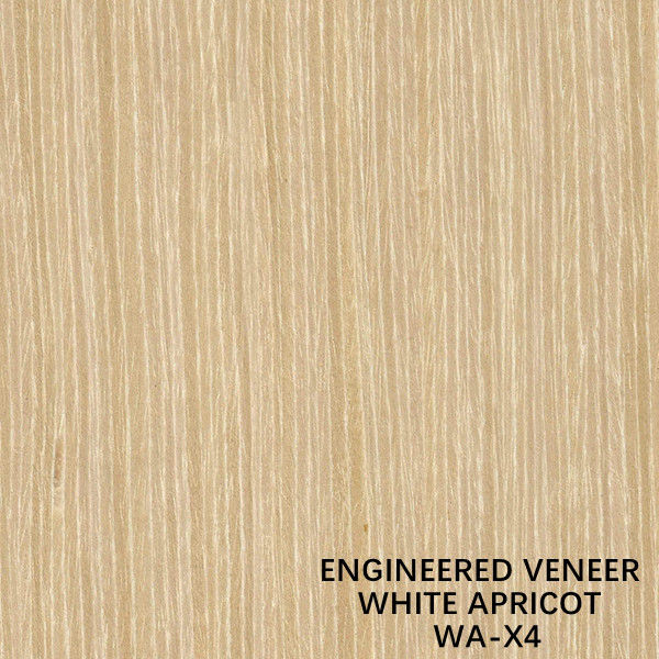 Trang trí Faux Apricot Wood Veneer X4 Giá tốt từ nhà máy Trung Quốc Hạt thẳng màu vàng Dịch vụ tùy chỉnh