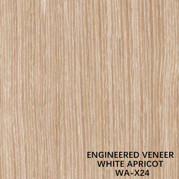 Tái tạo trang trí Veneer gỗ mơ kỹ thuật X24 Hạt dọc mơ trắng Phổ biến được sử dụng cho mặt tủ