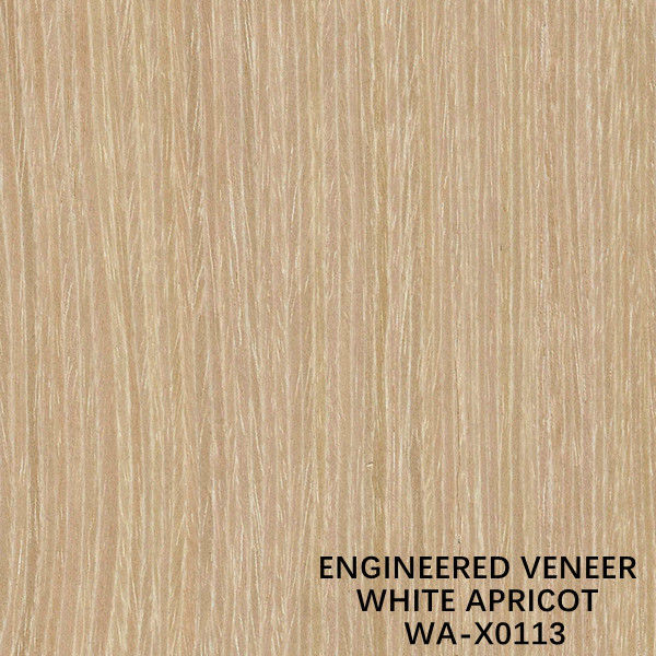 Man Made Apricot Wood Veneer X0113 Chiều dài tùy chỉnh 3050mm Cắt vuông góc thẳng cho ván ép lạ mắt Trung Quốc làm cho