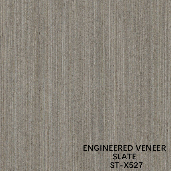 Fancy Slate Recomposed Slate Gỗ Veneer Walnut X527 Dark Grey Fineline Straight Grain Cho Nội Thất Cửa Chất Lượng Tốt