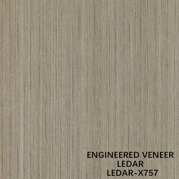 Trung Quốc Kỹ thuật cắt lát gỗ veneer Ledar kỹ thuật Hạt thẳng X757 Màu nâu cho lớp phủ tường Các nhà sản xuất