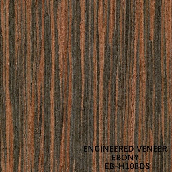 Mặt tủ Fancy Gỗ Veneer Ebony Recomposed Màu nâu H108DS Gỗ thẳng